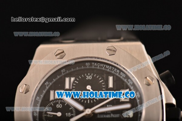 Audemars Piguet Royal Oak Offshore Chronograph Swiss Valjoux 7750 Automatic Steel Case with Blue Dial and White Arabic Numeral Markers (GF） - Click Image to Close